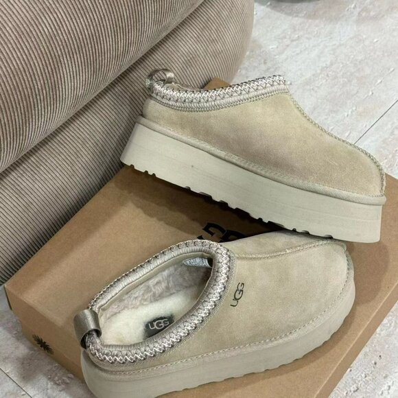 Ugg Women's Tazz Platform Slipper Mustard Seed NWT - Picture 4 of 6